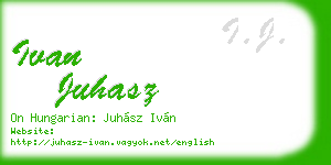 ivan juhasz business card